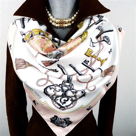 hermes pink key print scarf|vintage hermes scarf designs.